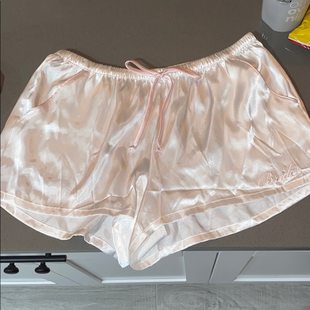 Bride pajama lingerie shorts